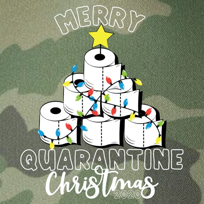 Merry Quarantine Christmas Toilet Paper Tree Legacy Tie Dye Trucker Hat