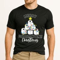 Merry Quarantine Christmas Toilet Paper Tree Cooling Performance Crew T-Shirt