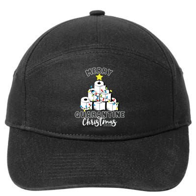Merry Quarantine Christmas Toilet Paper Tree 7-Panel Snapback Hat