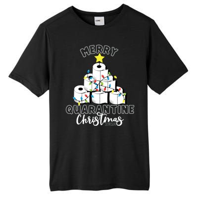 Merry Quarantine Christmas Toilet Paper Tree Tall Fusion ChromaSoft Performance T-Shirt