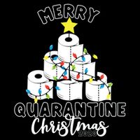 Merry Quarantine Christmas Toilet Paper Tree Bucket Hat