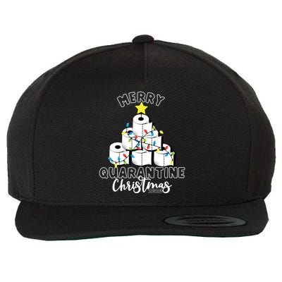 Merry Quarantine Christmas Toilet Paper Tree Wool Snapback Cap