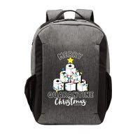 Merry Quarantine Christmas Toilet Paper Tree Vector Backpack