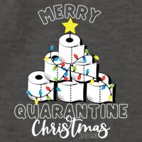 Merry Quarantine Christmas Toilet Paper Tree Vector Backpack