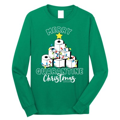 Merry Quarantine Christmas Toilet Paper Tree Long Sleeve Shirt