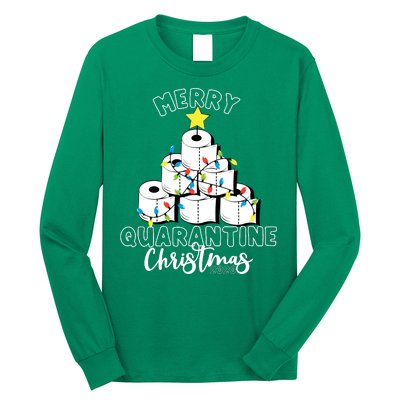 Merry Quarantine Christmas Toilet Paper Tree Long Sleeve Shirt