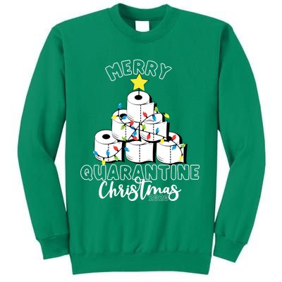 Merry Quarantine Christmas Toilet Paper Tree Sweatshirt