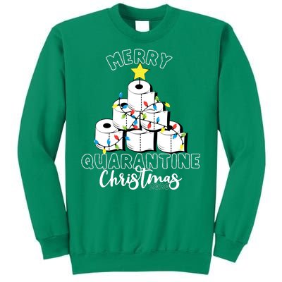 Merry Quarantine Christmas Toilet Paper Tree Sweatshirt