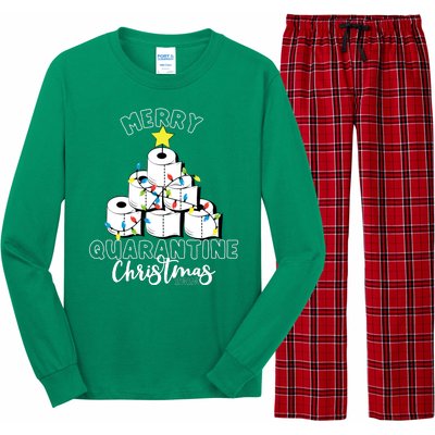 Merry Quarantine Christmas Toilet Paper Tree Long Sleeve Pajama Set