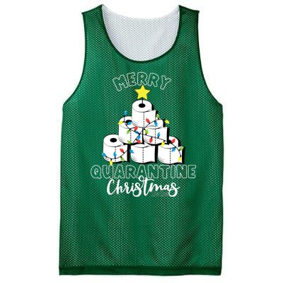 Merry Quarantine Christmas Toilet Paper Tree Mesh Reversible Basketball Jersey Tank