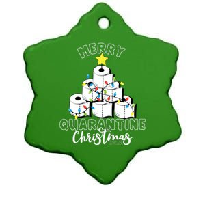 Merry Quarantine Christmas Toilet Paper Tree Ceramic Star Ornament