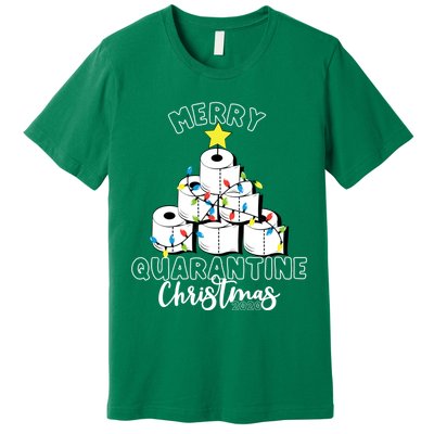 Merry Quarantine Christmas Toilet Paper Tree Premium T-Shirt