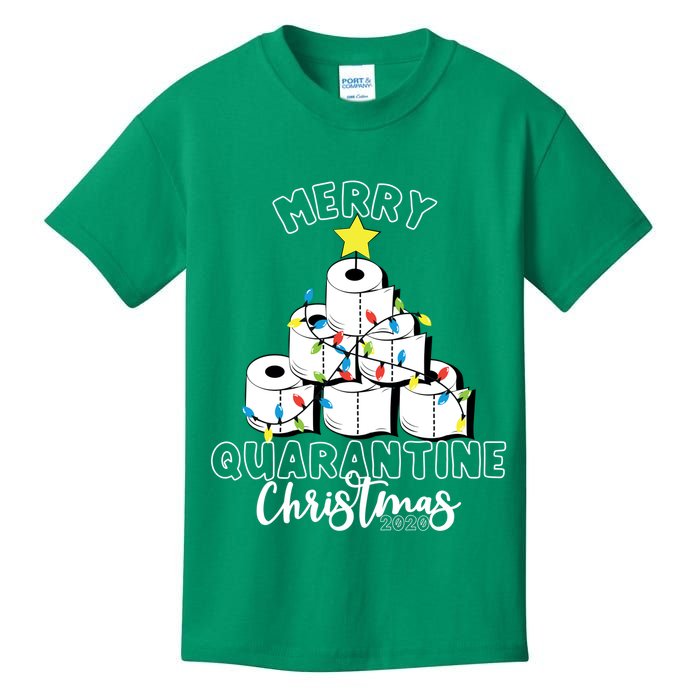 Merry Quarantine Christmas Toilet Paper Tree Kids T-Shirt