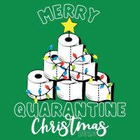 Merry Quarantine Christmas Toilet Paper Tree Kids T-Shirt
