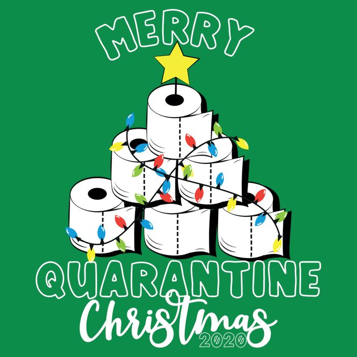 Merry Quarantine Christmas Toilet Paper Tree Kids T-Shirt