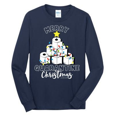 Merry Quarantine Christmas Toilet Paper Tree Tall Long Sleeve T-Shirt