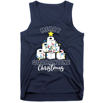 Merry Quarantine Christmas Toilet Paper Tree Tank Top