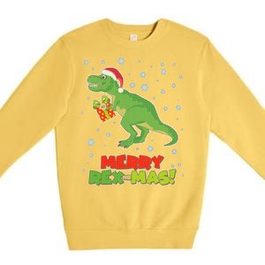 Merry Rex-Mas Ugly Christmas Premium Crewneck Sweatshirt