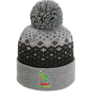 Merry Rex-Mas Ugly Christmas The Baniff Cuffed Pom Beanie