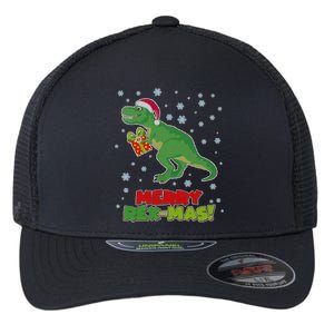 Merry Rex-Mas Ugly Christmas Flexfit Unipanel Trucker Cap