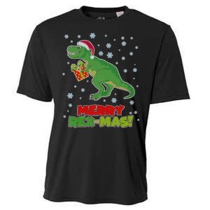 Merry Rex-Mas Ugly Christmas Cooling Performance Crew T-Shirt