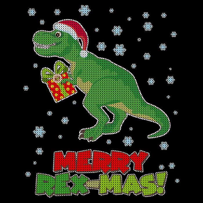 Merry Rex-Mas Ugly Christmas Cooling Performance Crew T-Shirt