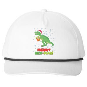 Merry Rex-Mas Ugly Christmas Snapback Five-Panel Rope Hat