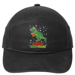 Merry Rex-Mas Ugly Christmas 7-Panel Snapback Hat