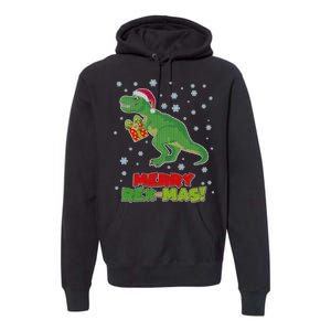 Merry Rex-Mas Ugly Christmas Premium Hoodie