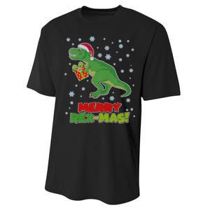 Merry Rex-Mas Ugly Christmas Performance Sprint T-Shirt