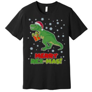 Merry Rex-Mas Ugly Christmas Premium T-Shirt