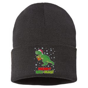 Merry Rex-Mas Ugly Christmas Sustainable Knit Beanie