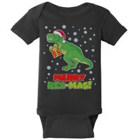 Merry Rex-Mas Ugly Christmas Baby Bodysuit