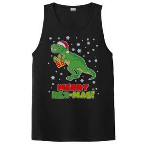 Merry Rex-Mas Ugly Christmas PosiCharge Competitor Tank