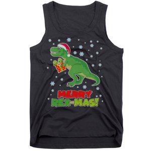 Merry Rex-Mas Ugly Christmas Tank Top