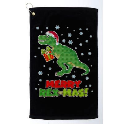 Merry Rex-Mas Ugly Christmas Golf Towel