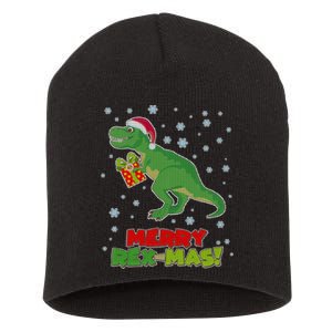 Merry Rex-Mas Ugly Christmas Short Acrylic Beanie