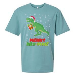 Merry Rex-Mas Ugly Christmas Sueded Cloud Jersey T-Shirt