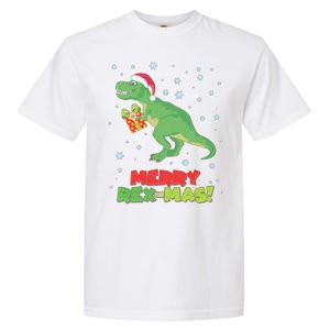 Merry Rex-Mas Ugly Christmas Garment-Dyed Heavyweight T-Shirt