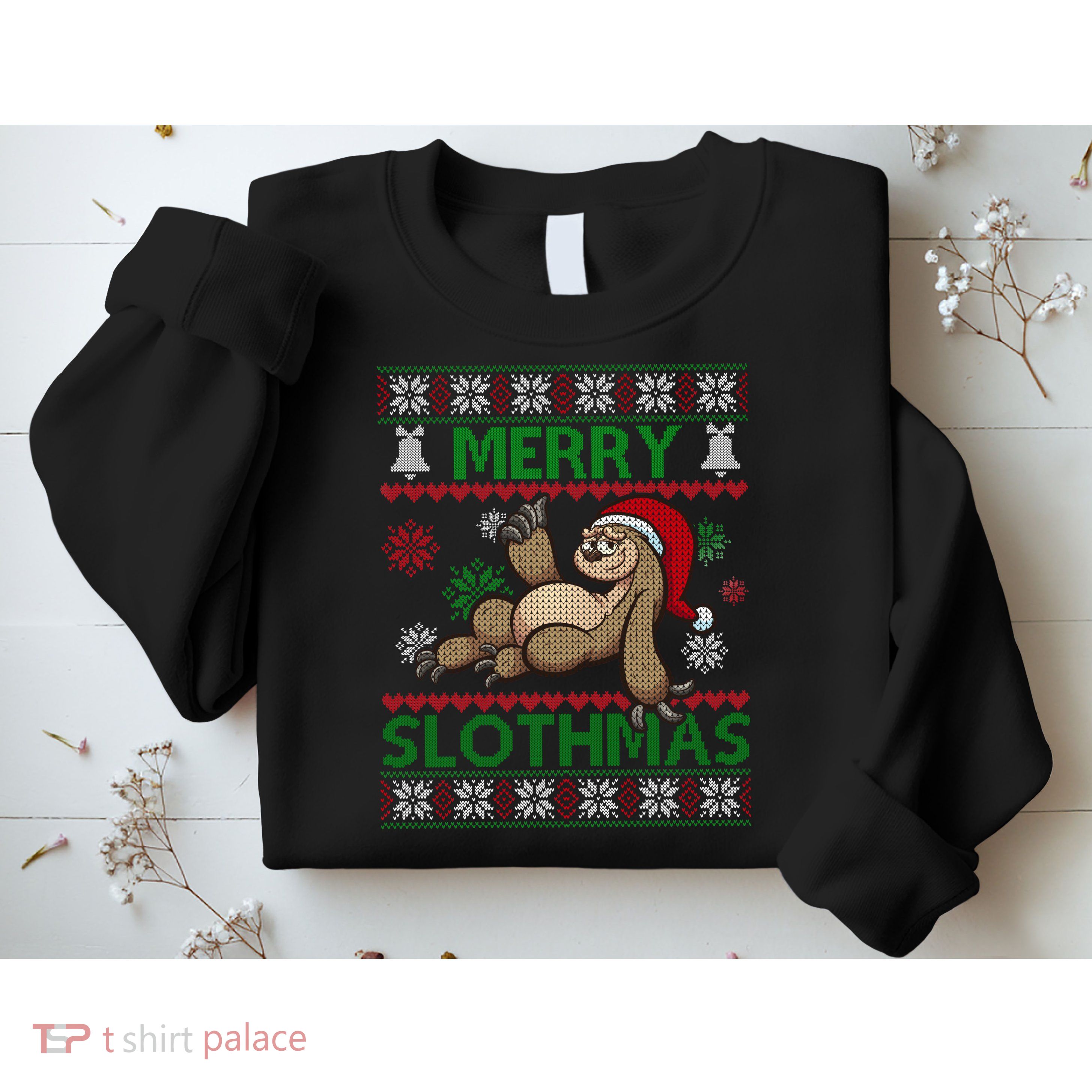 Merry Slothmas Ugly Christmas Sweatshirt