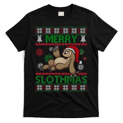 Merry Slothmas Ugly Christmas T-Shirt