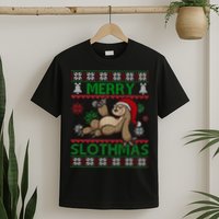 Merry Slothmas Ugly Christmas T-Shirt