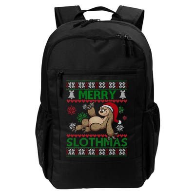 Merry Slothmas Ugly Christmas Backpack