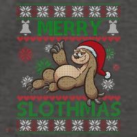 Merry Slothmas Ugly Christmas Vector Backpack