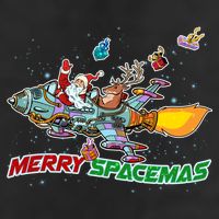 Merry Spacemas Santa Adult Drive Performance Visor