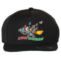Merry Spacemas Santa Wool Snapback Cap