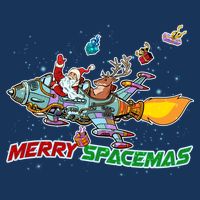Merry Spacemas Santa Bucket Hat