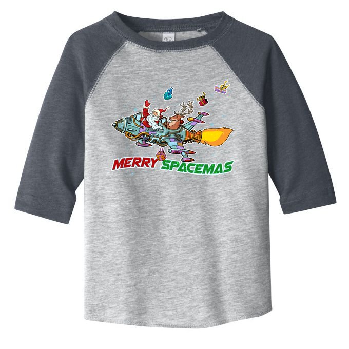 Merry Spacemas Santa Toddler Fine Jersey T-Shirt
