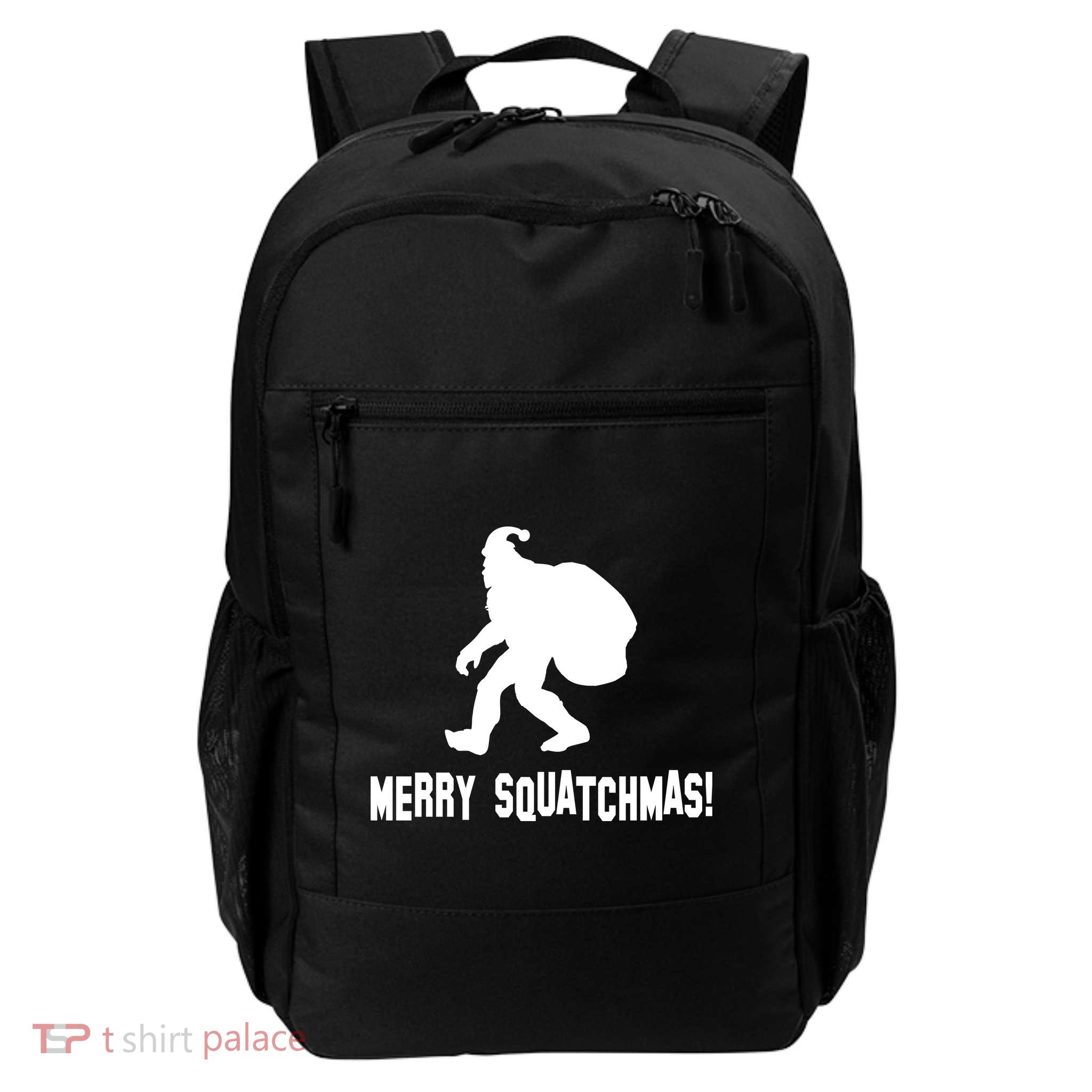 Merry Squatchmas Christmas Backpack
