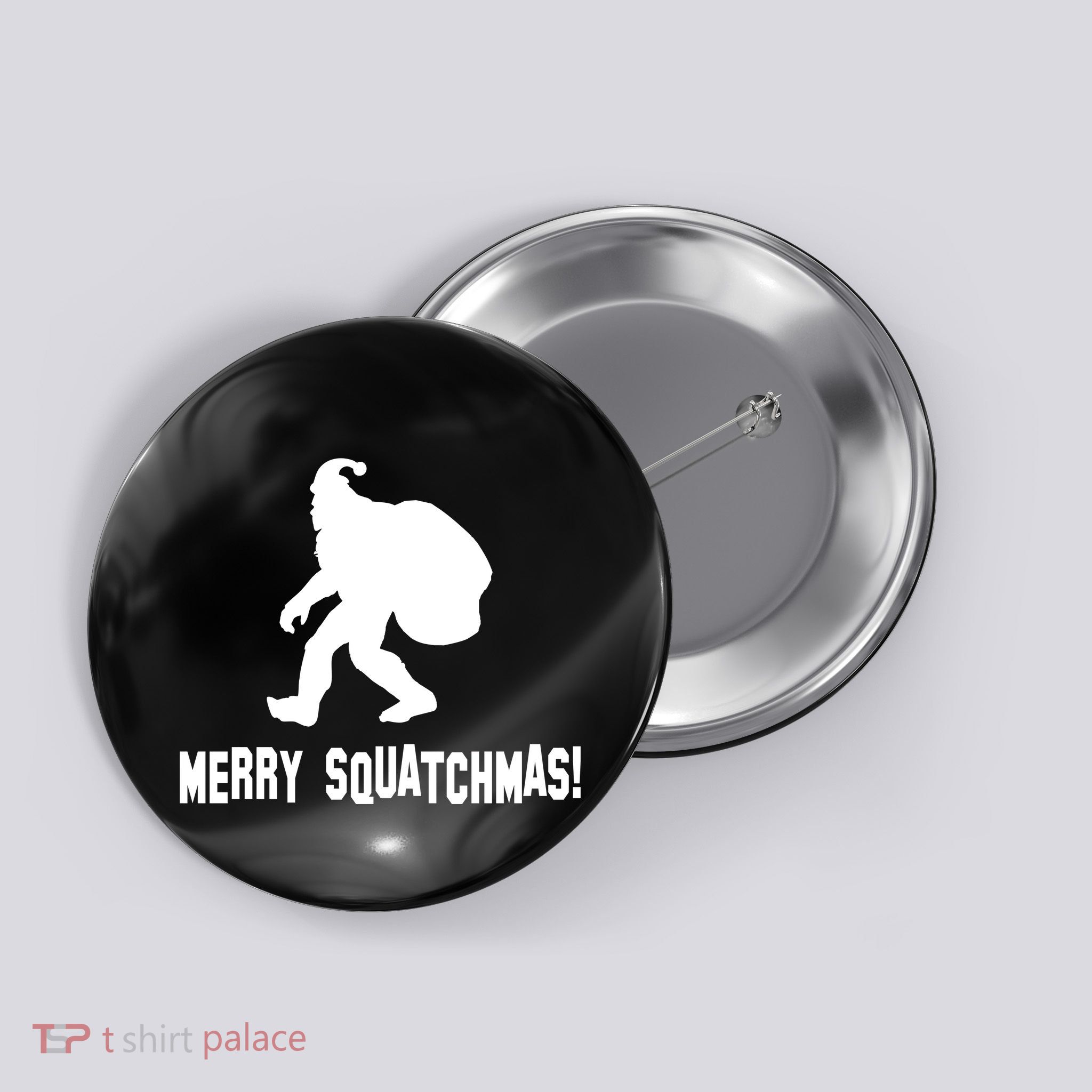 Merry Squatchmas Christmas Button